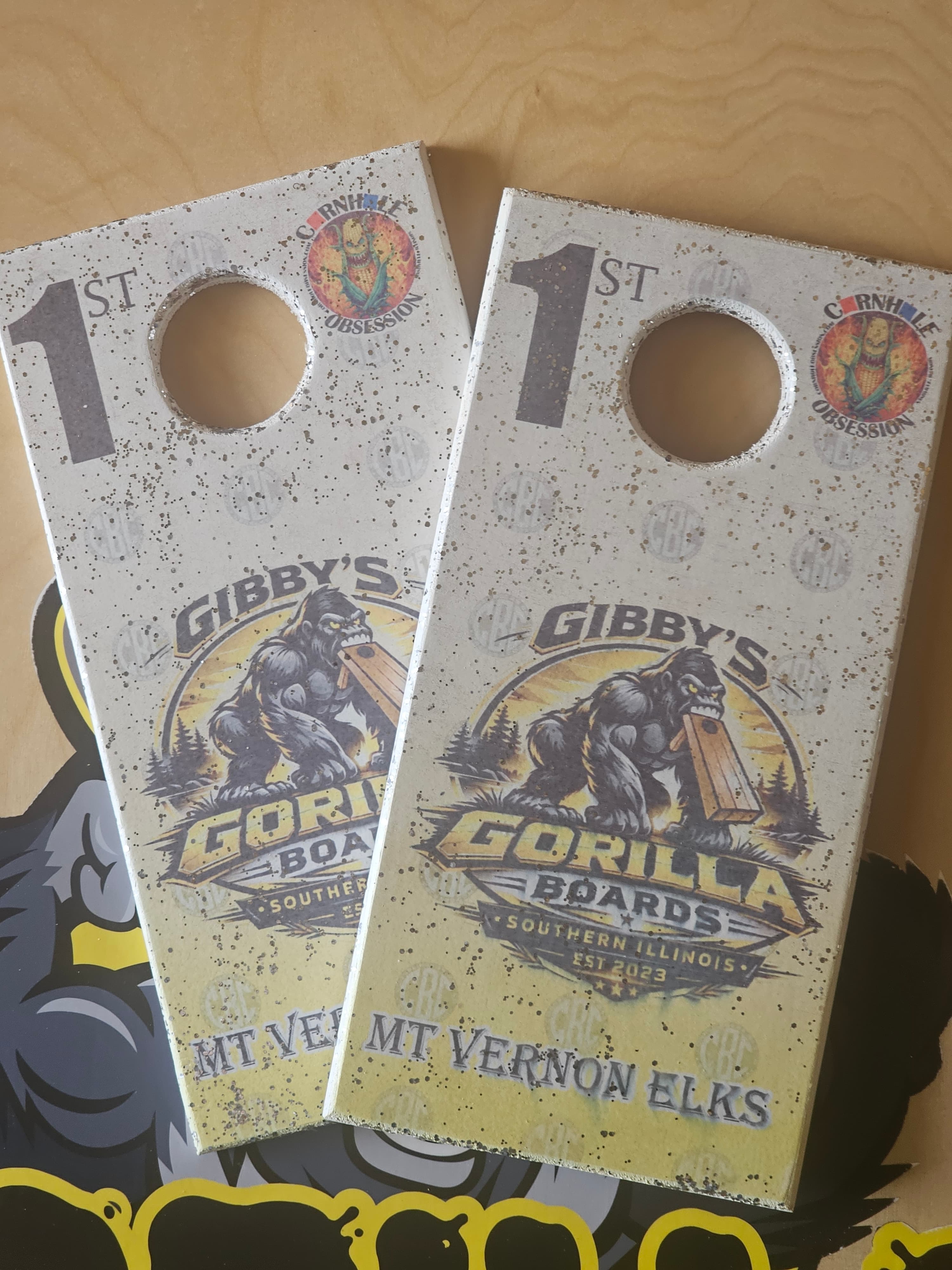 UV-printed trophy plaque example