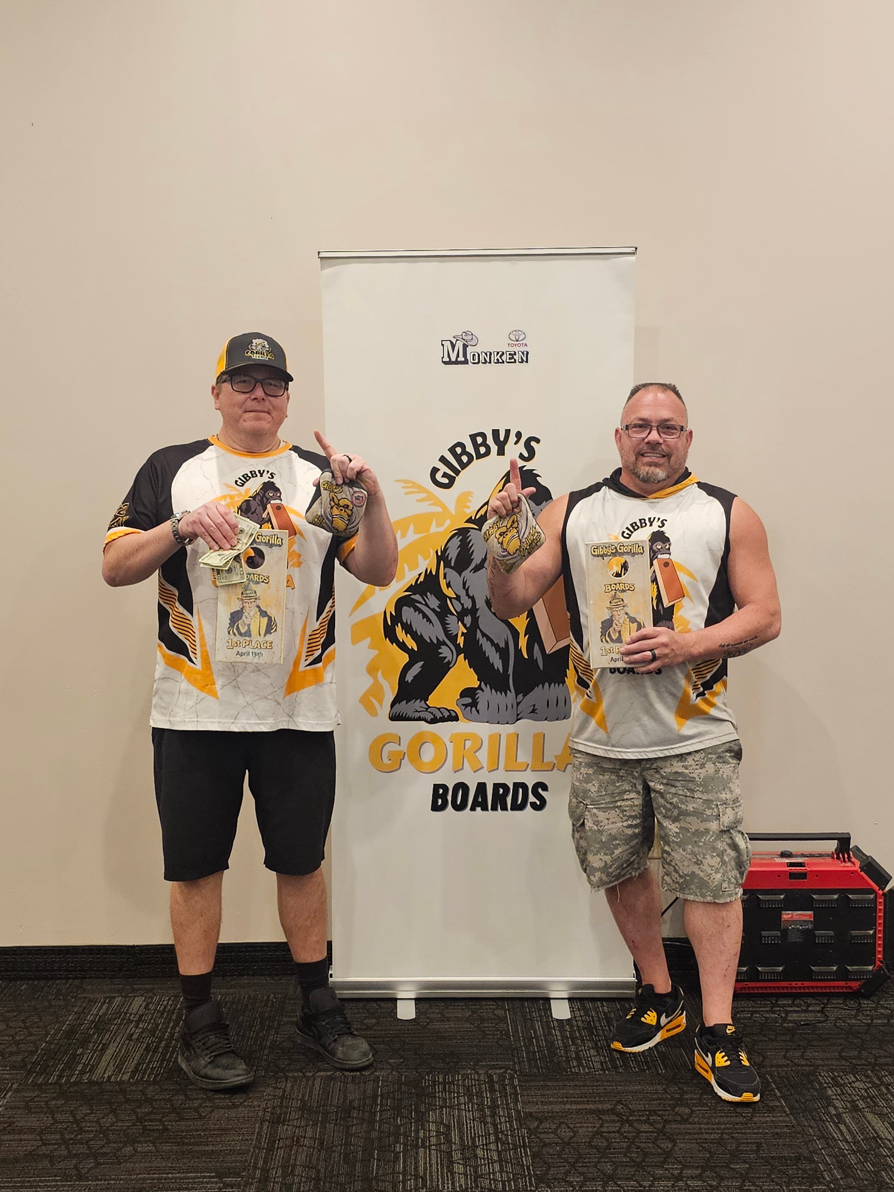 Past Gibby's Gorilla Boards tournament winners