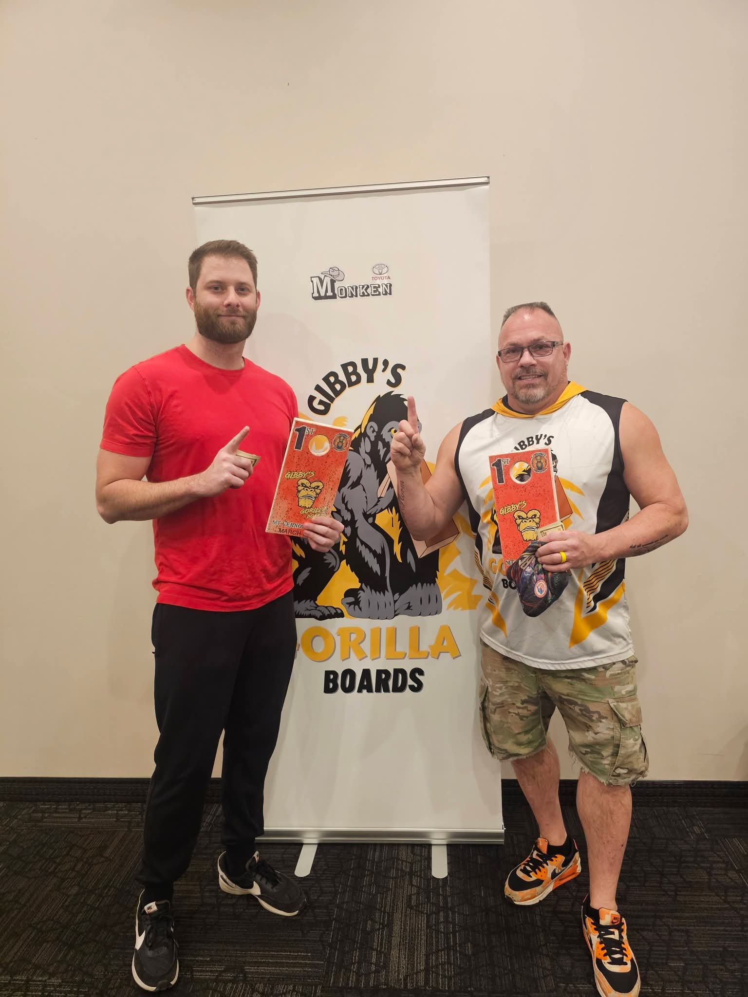Past Gibby's Gorilla Boards tournament winners