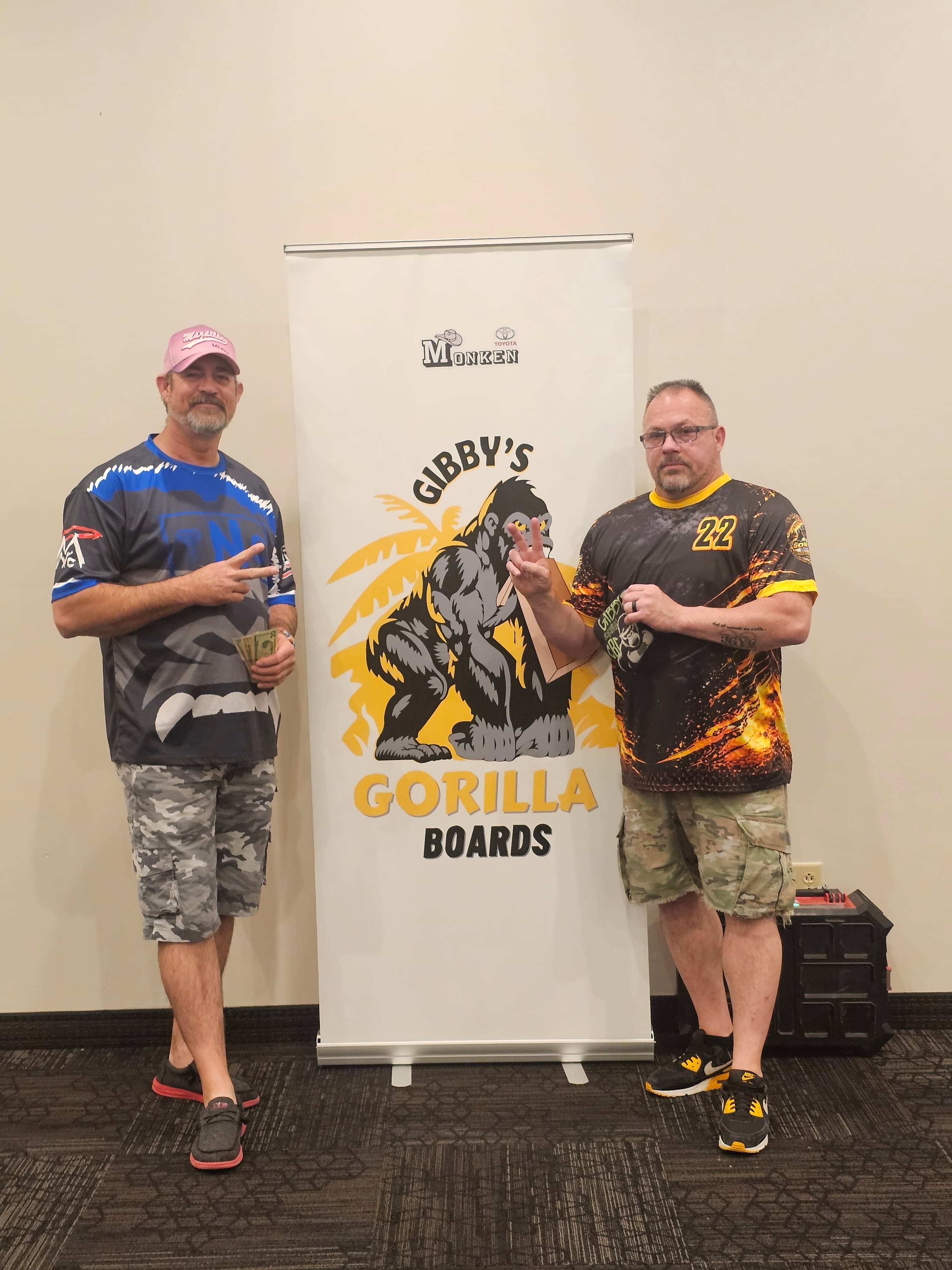 Past Gibby's Gorilla Boards tournament winners
